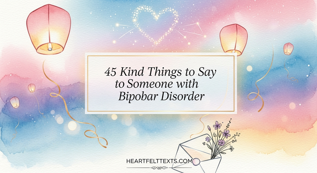 45 Kind Things to Say to Someone with Bipolar Disorder