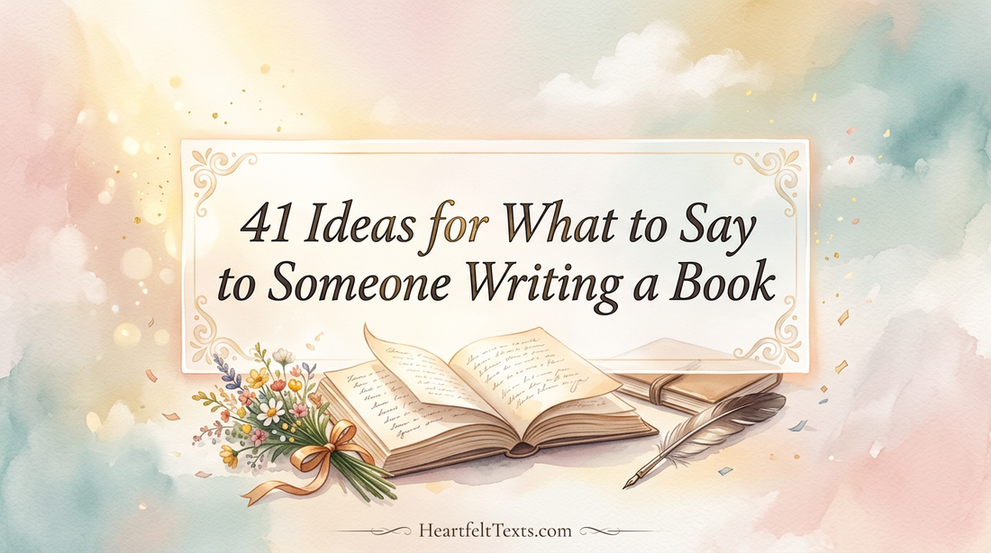 41 Ideas for What to Say to Someone Writing a Book