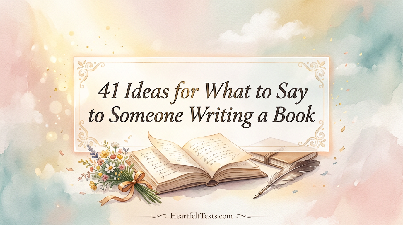 41 Ideas for What to Say to Someone Writing a Book