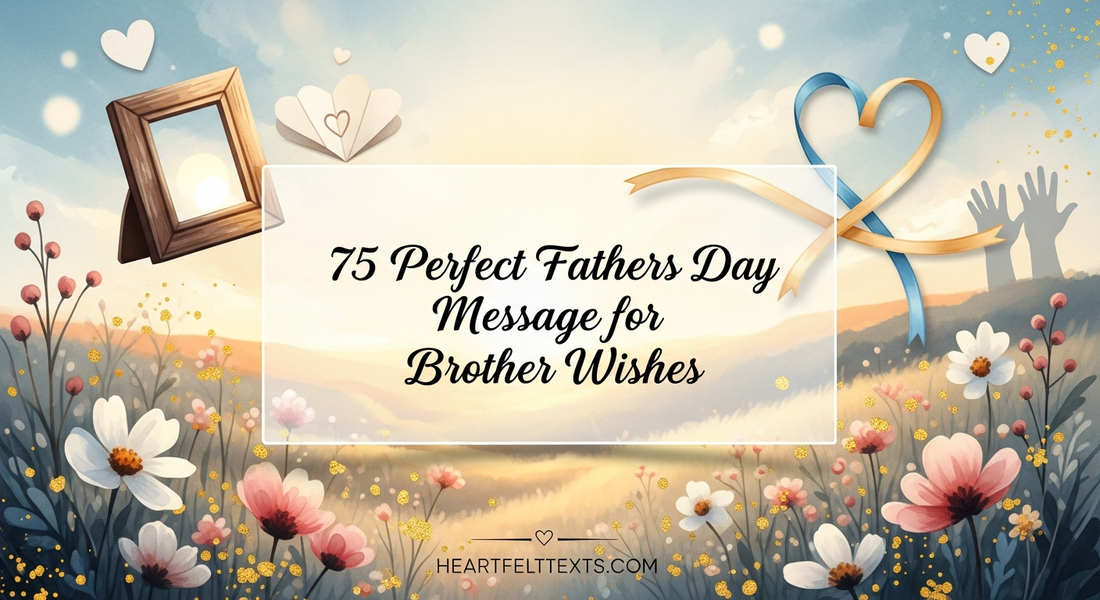 75 Perfect Fathers Day Message for Brother Wishes