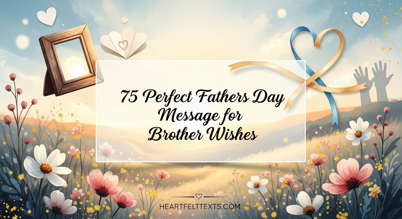 75 Perfect Fathers Day Message for Brother Wishes