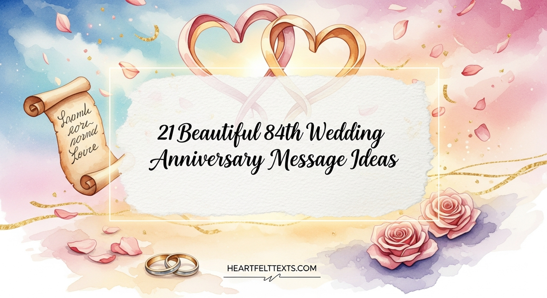 21 Beautiful 84th Wedding Anniversary Message Ideas