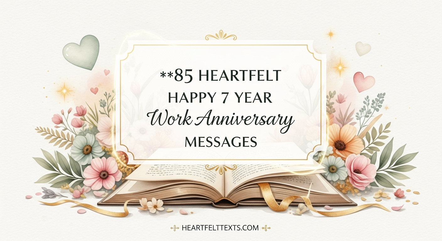 85 Heartfelt Happy 7 Year Work Anniversary Messages