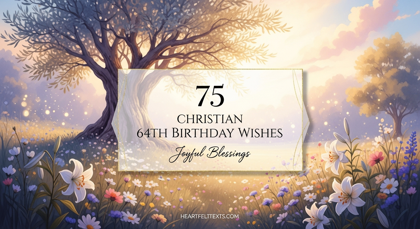 75 Christian 64th Birthday Wishes Joyful Blessings