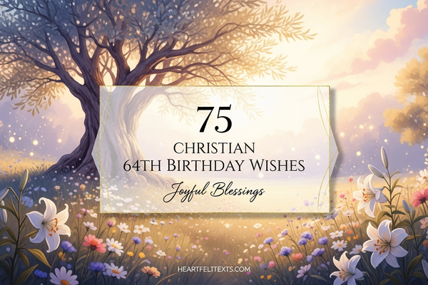 75 Christian 64th Birthday Wishes Joyful Blessings