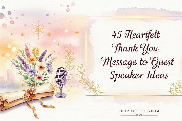 45 Heartfelt Thank You Message to Guest Speaker Ideas