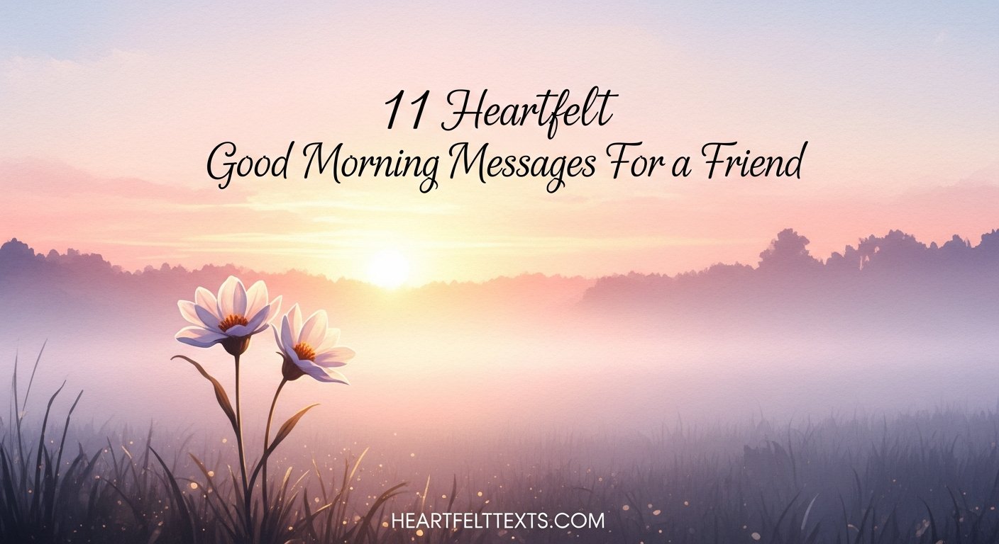 111 Heartfelt Good Morning Messages For a Friend – HeartfeltTexts