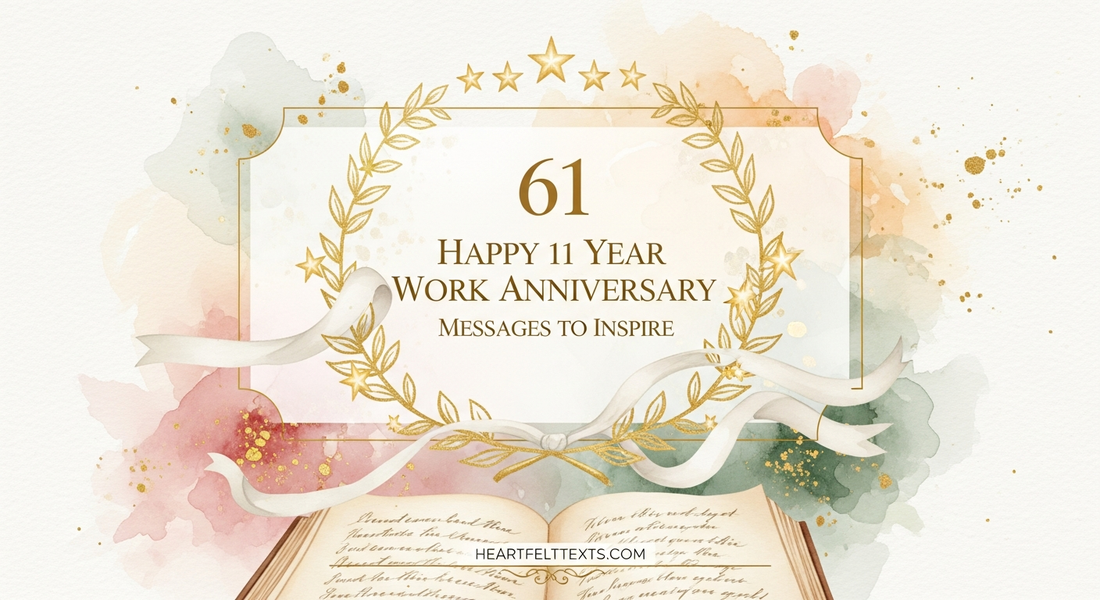 61 Happy 11 Year Work Anniversary Messages to Inspire