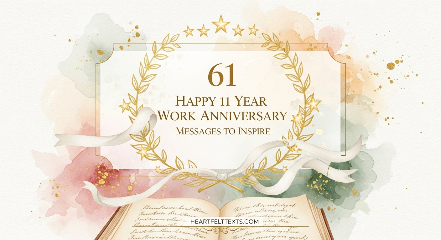 61 Happy 11 Year Work Anniversary Messages to Inspire