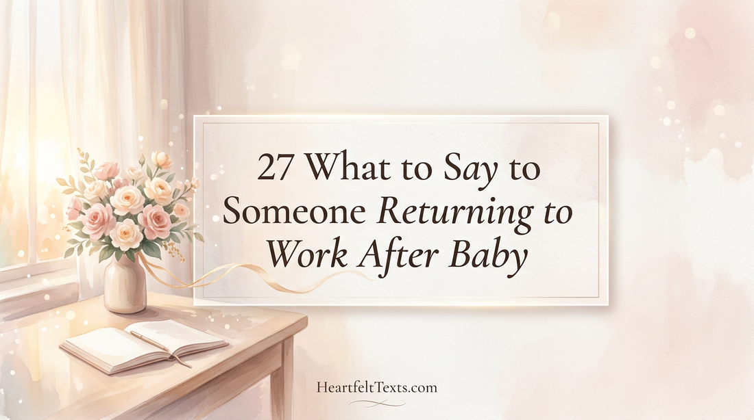 27 What to Say to Someone Returning to Work After Baby