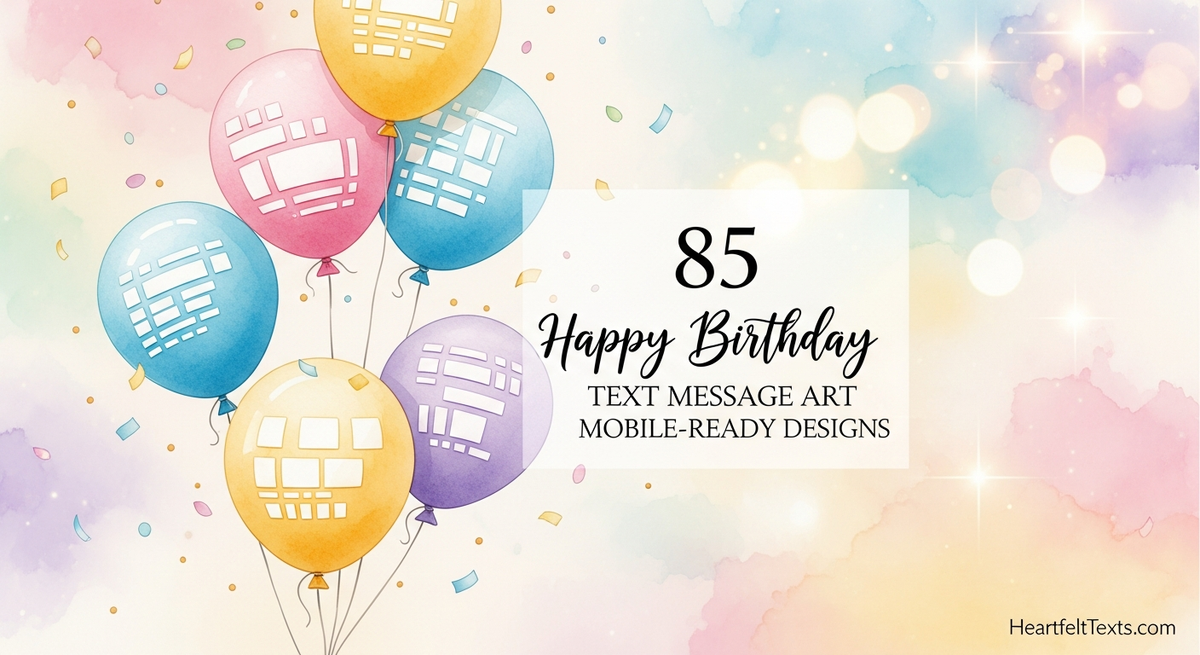 85 Happy Birthday Text Message Art Mobile-Ready Designs – HeartfeltTexts