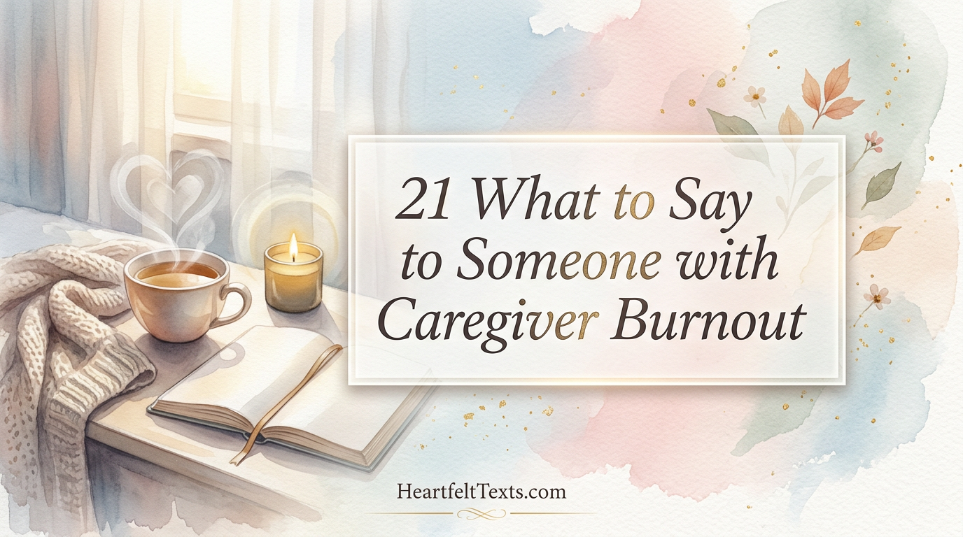 21 What to Say to Someone with Caregiver Burnout