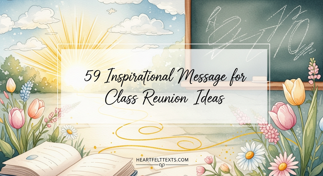 59 Inspirational Message for Class Reunion Ideas