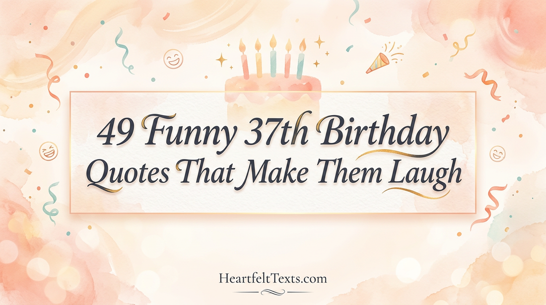 49 Funny 37th Birthday Quotes That Make Them Laugh