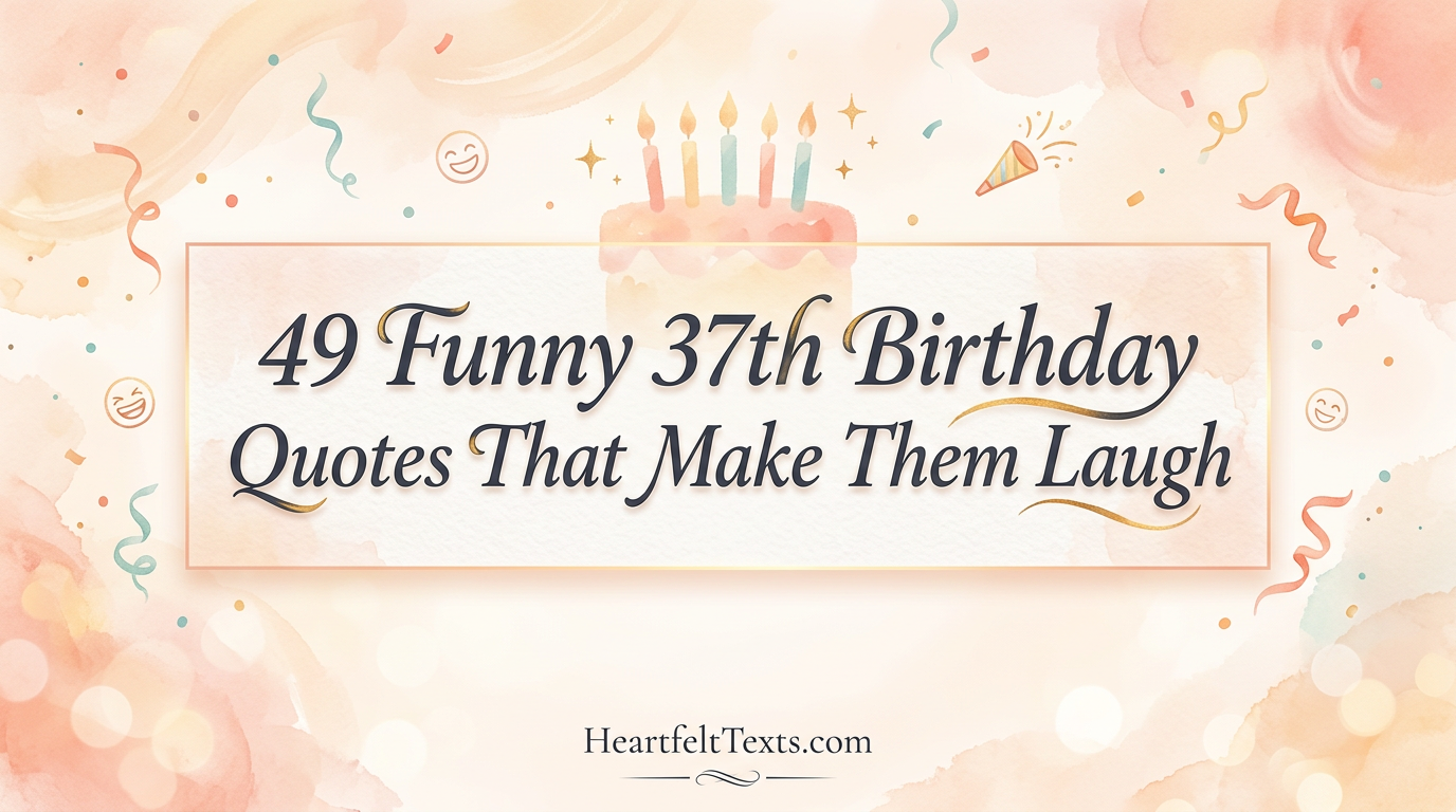 49 Funny 37th Birthday Quotes That Make Them Laugh