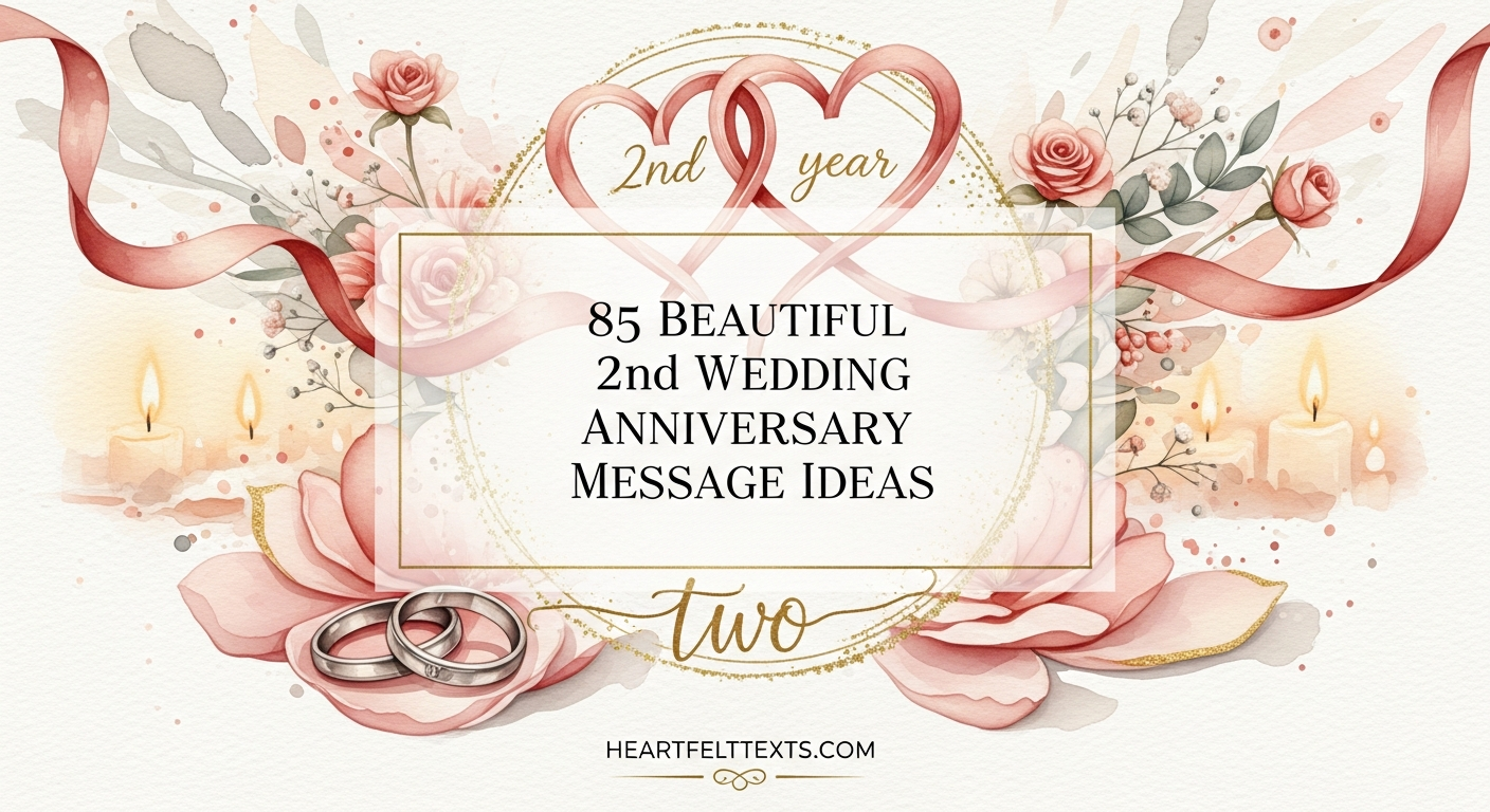85 Beautiful 2nd Wedding Anniversary Message Ideas