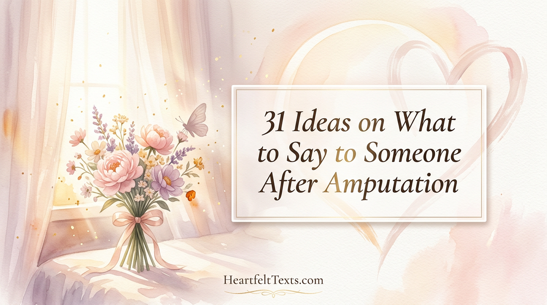 31 Ideas on What to Say to Someone After Amputation