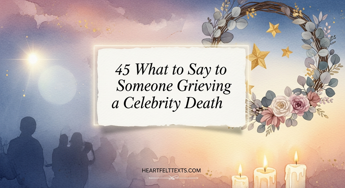 45 What to Say to Someone Grieving a Celebrity Death