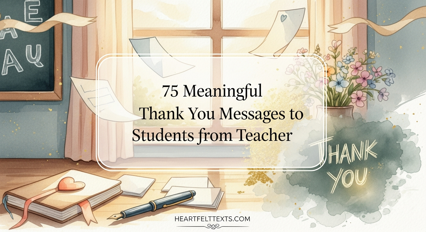 75 Meaningful Thank You Messages to Students from Teacher – HeartfeltTexts
