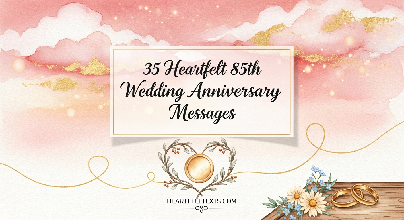 35 Heartfelt 85th Wedding Anniversary Messages