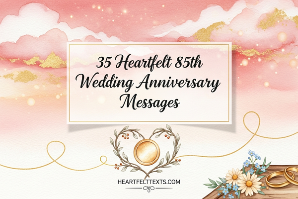35 Heartfelt 85th Wedding Anniversary Messages