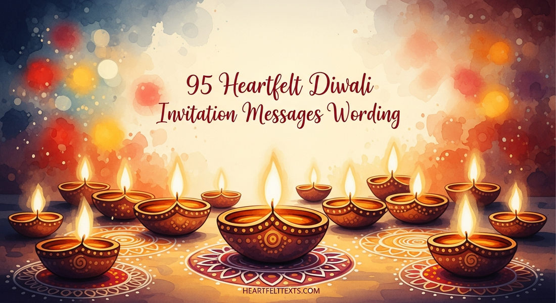 95 Heartfelt Diwali Invitation Messages Wording