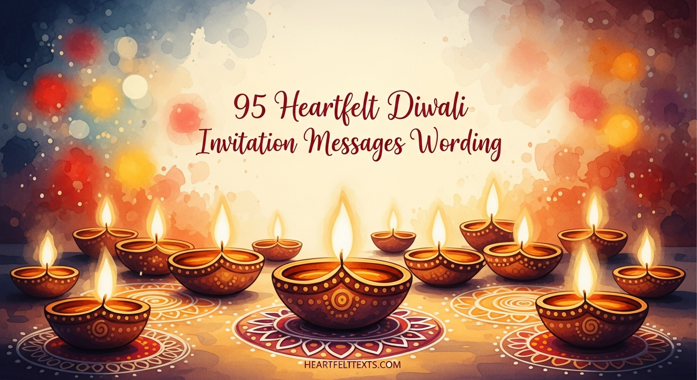 95 Heartfelt Diwali Invitation Messages Wording