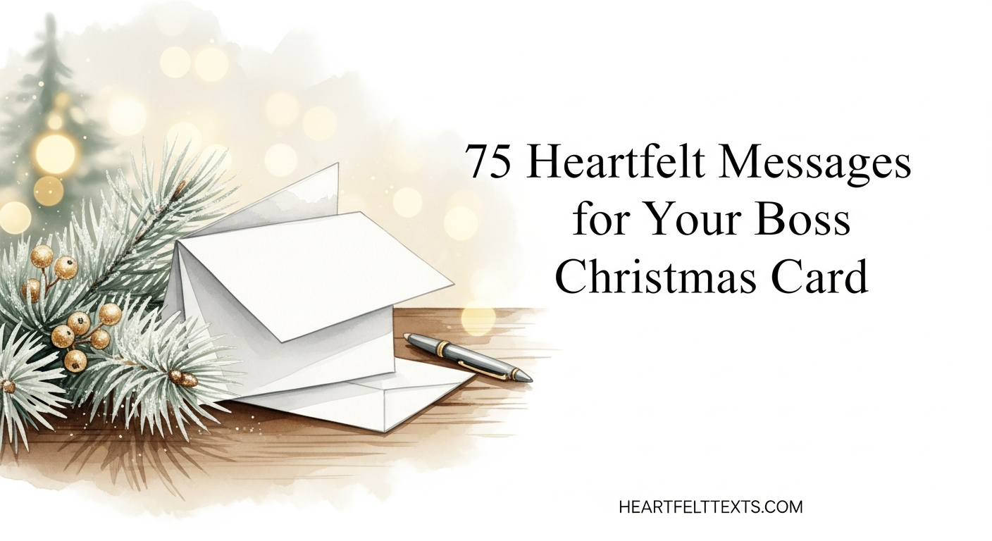 75 Heartfelt Messages for Your Boss Christmas Card