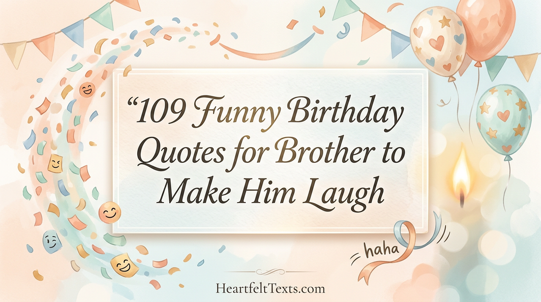 109 Funny Birthday Quotes for Brother to Make Him Laugh