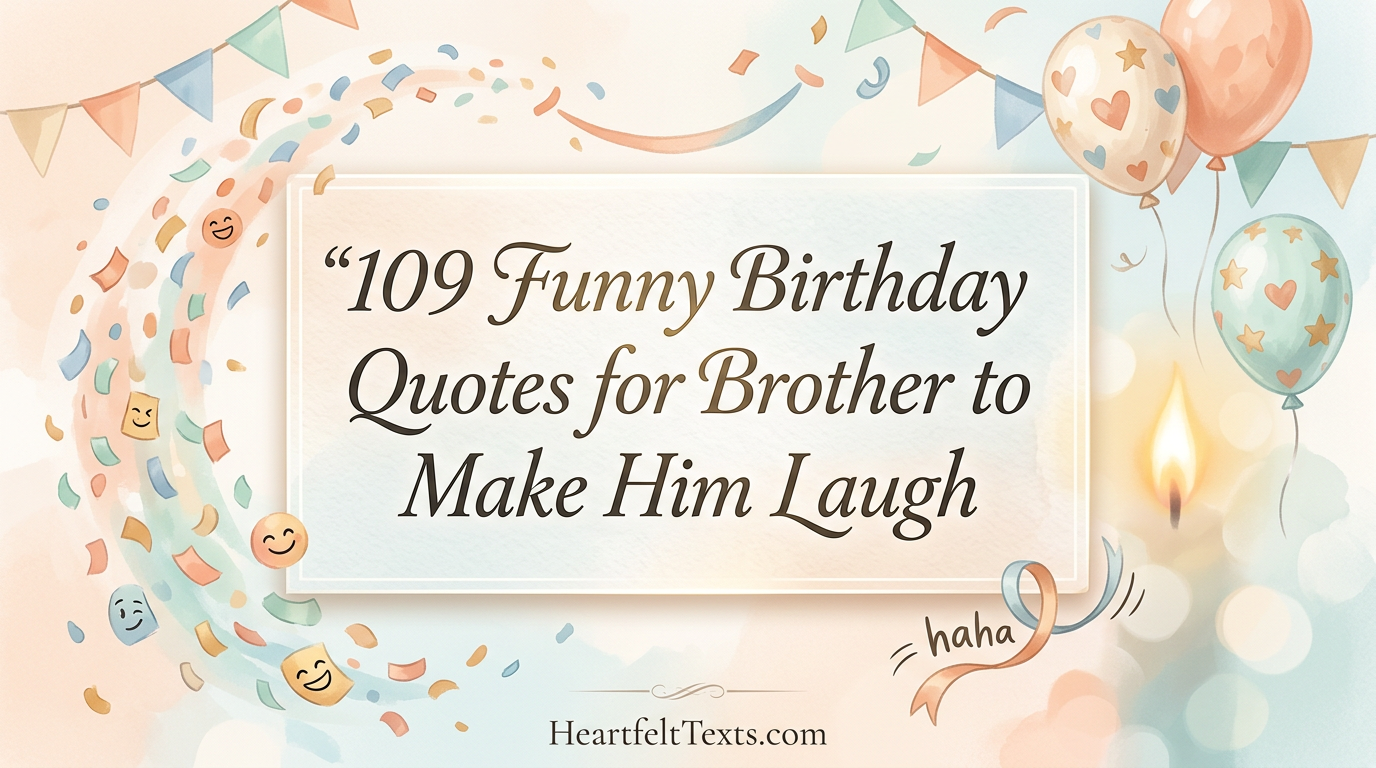 109 Funny Birthday Quotes for Brother to Make Him Laugh