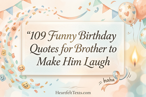 109 Funny Birthday Quotes for Brother to Make Him Laugh