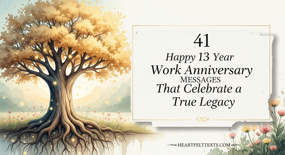 41 Happy 13 Year Work Anniversary Messages That Celebrate a True Legacy