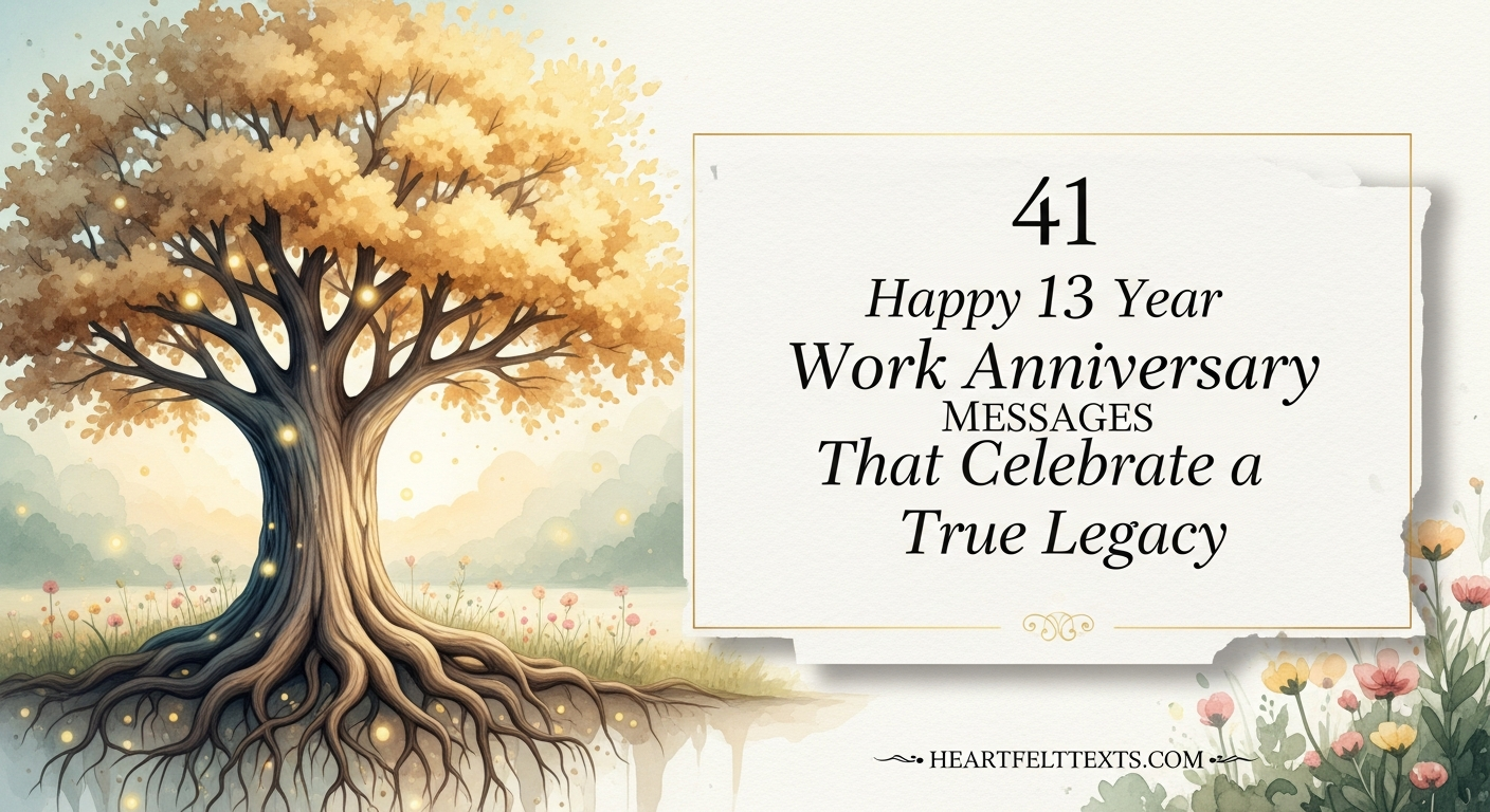 41 Happy 13 Year Work Anniversary Messages That Celebrate a True Legacy