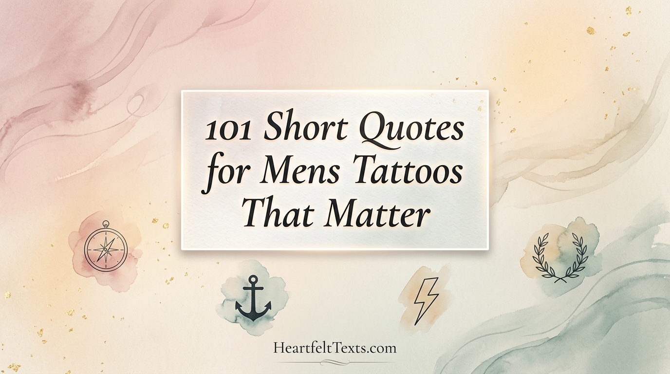 101 Short Quotes for Mens Tattoos That Matter