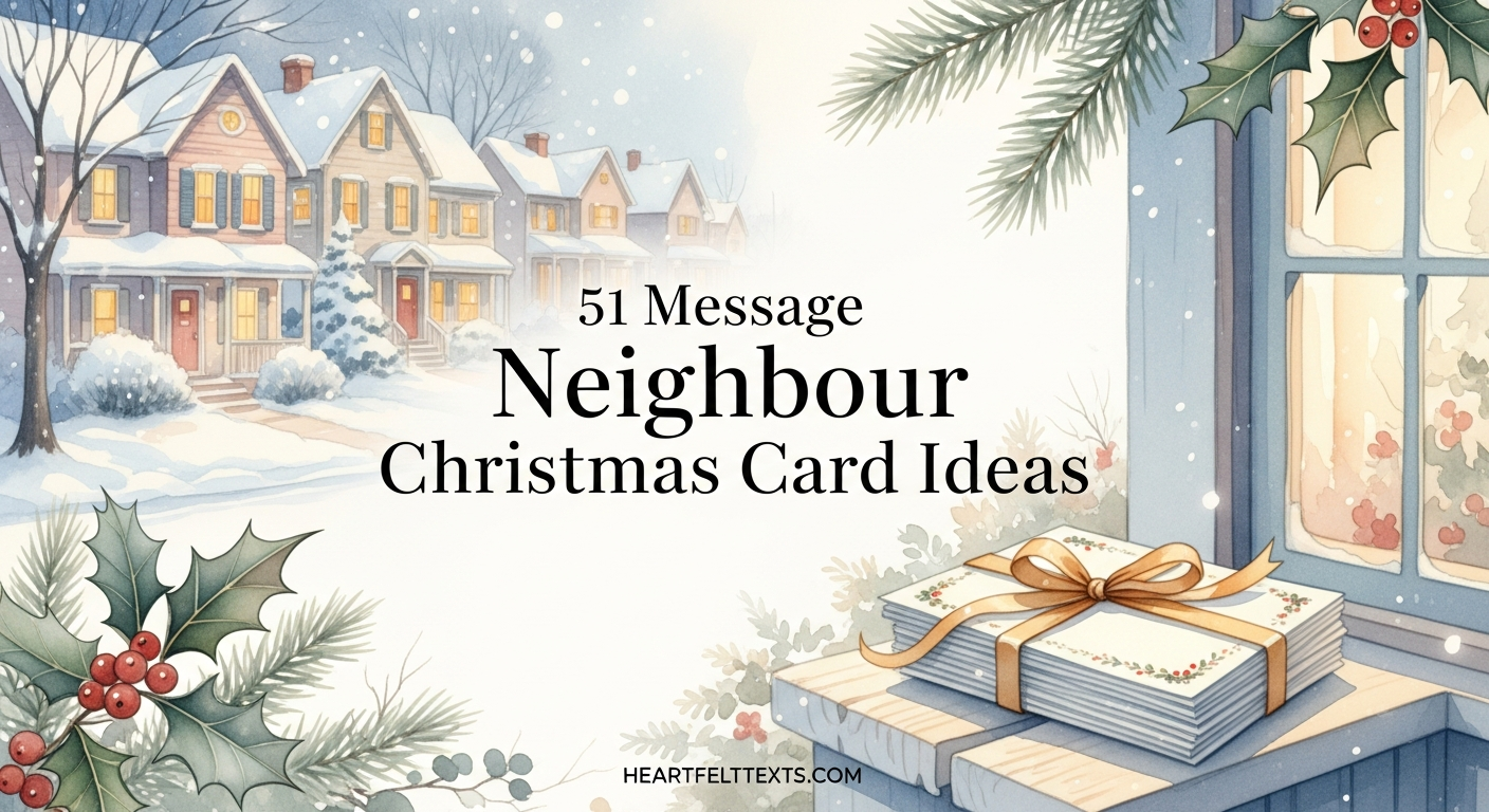 51 Message Neighbour Christmas Card Ideas