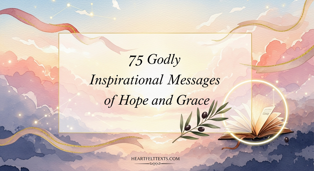 75 Godly Inspirational Messages of Hope and Grace