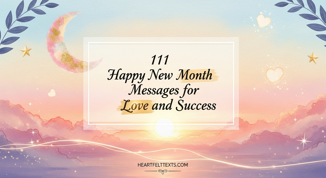 111 Happy New Month Messages for Love and Success