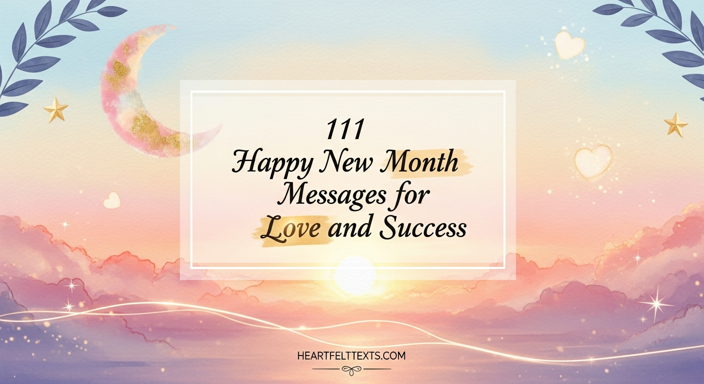 111 Happy New Month Messages for Love and Success