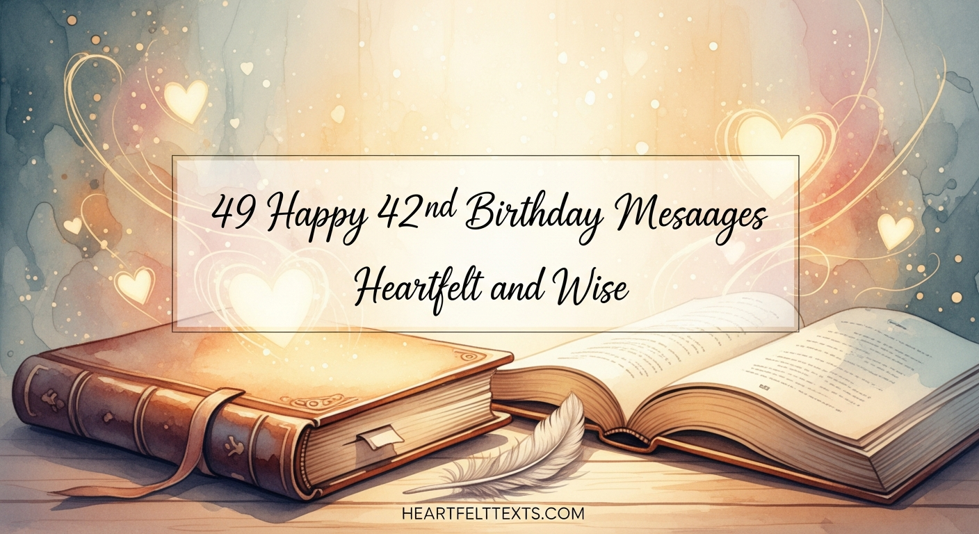 49 Happy 42nd Birthday Messages Heartfelt and Wise