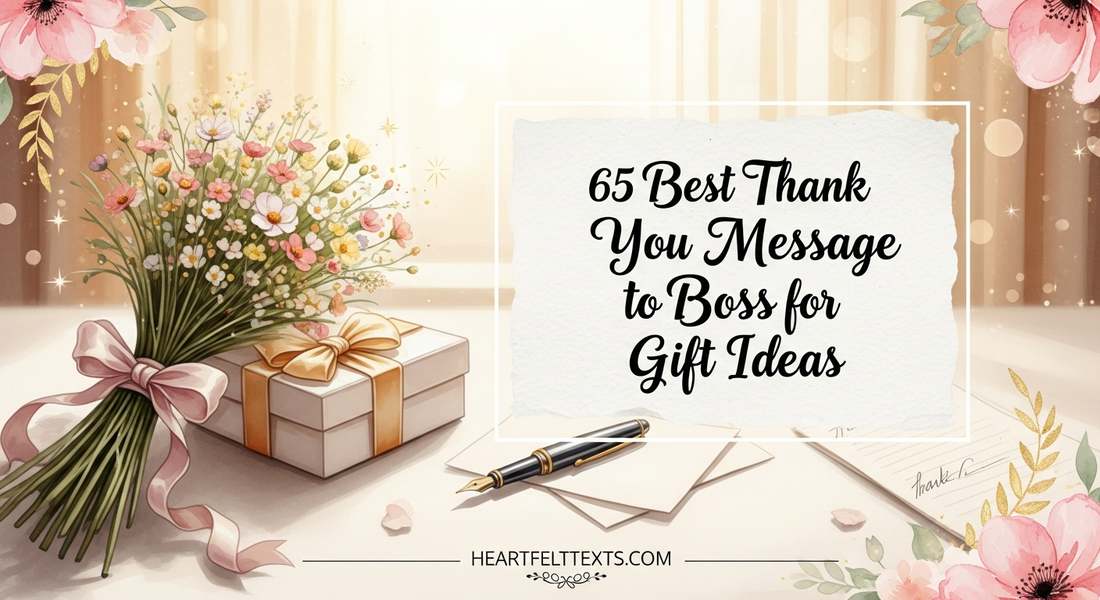 65 Best Thank You Message to Boss for Gift Ideas