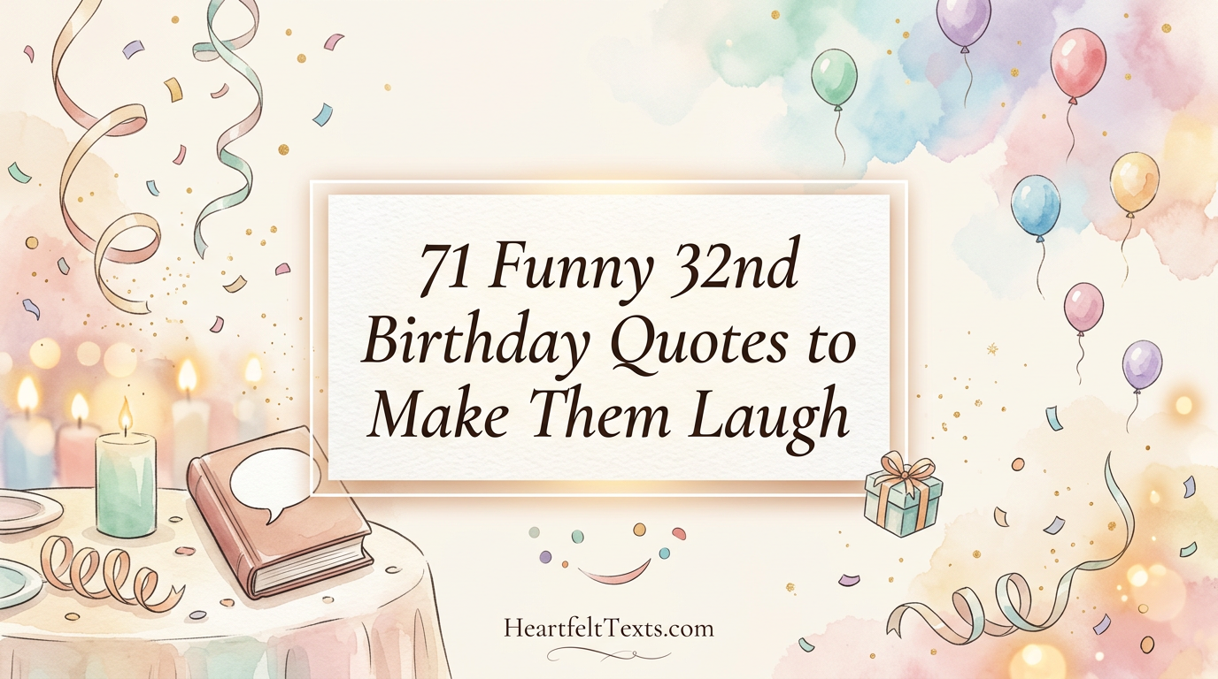 71 Funny 32nd Birthday Quotes to Make Them Laugh