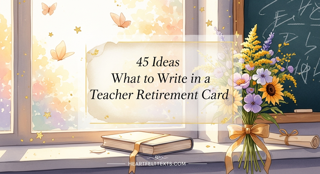 45 Ideas What to Write in a Teacher Retirement Card