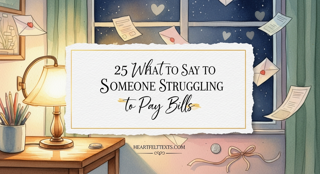 25 What to Say to Someone Struggling to Pay Bills