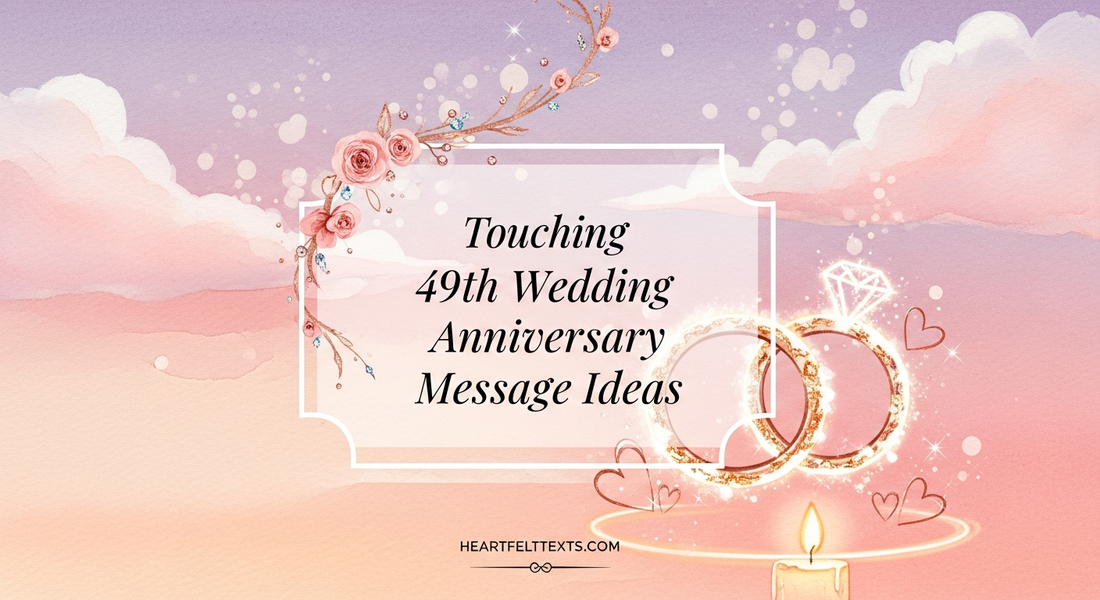 Touching 49th Wedding Anniversary Message Ideas