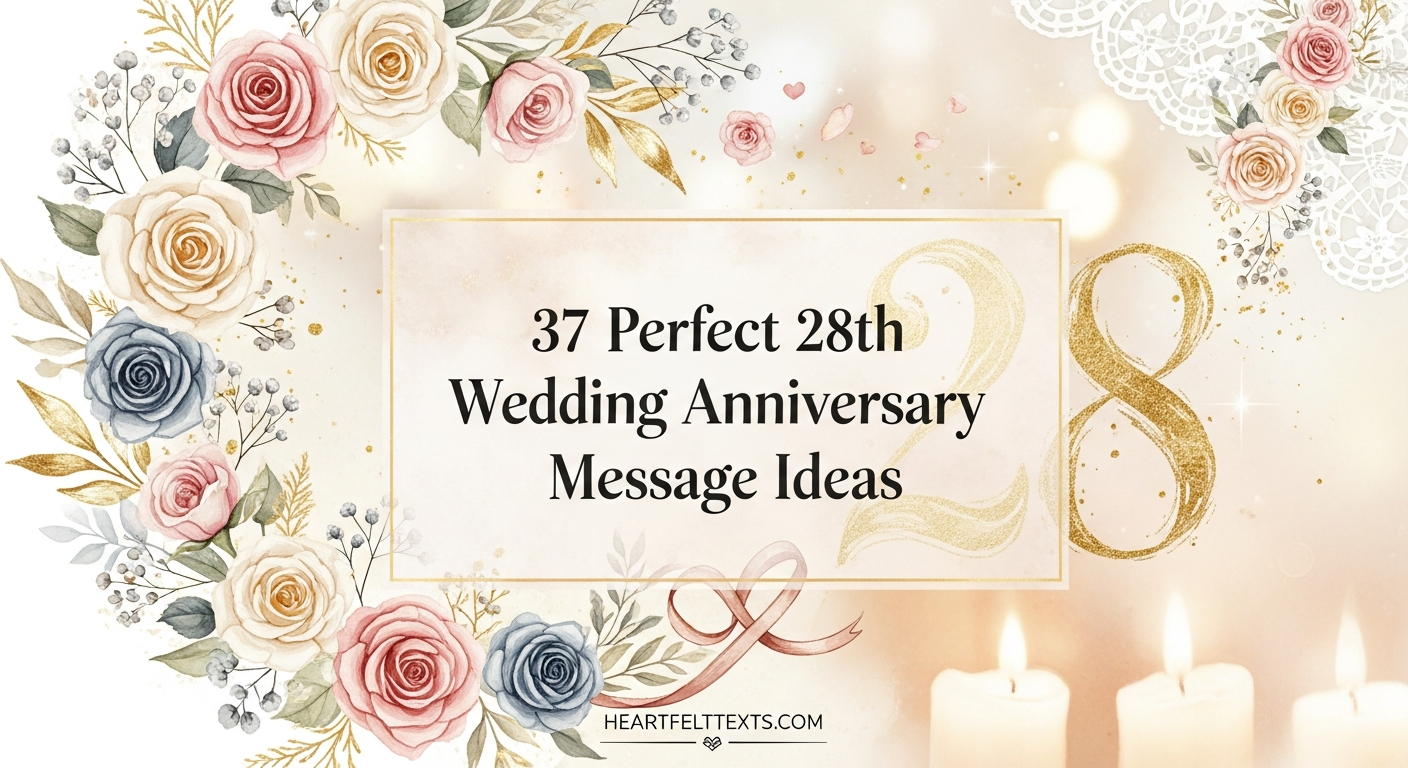 37 Perfect 28th Wedding Anniversary Message Ideas