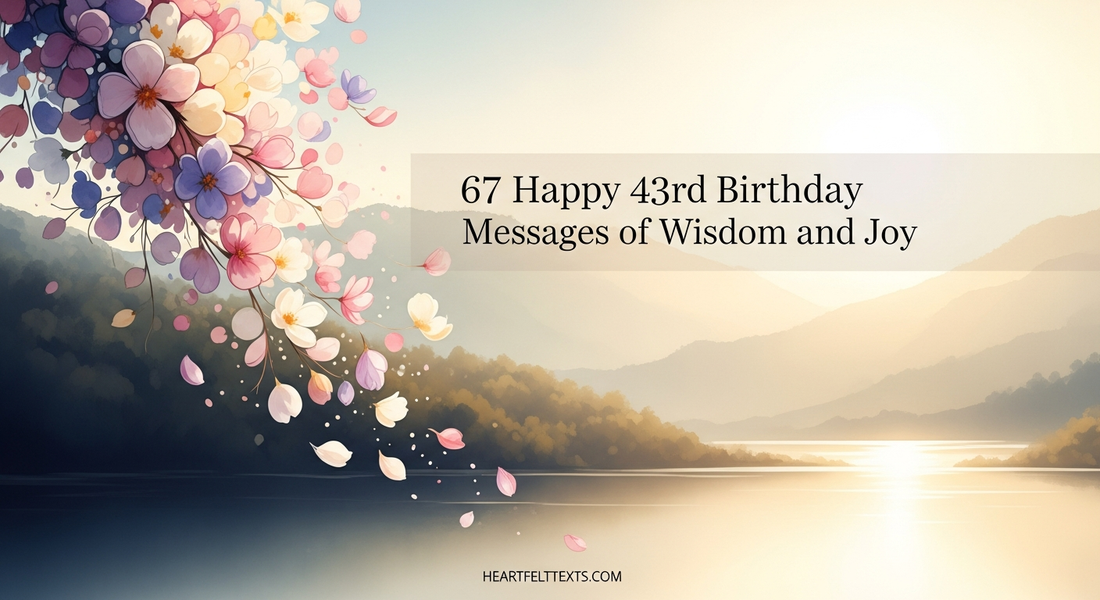 67 Happy 43rd Birthday Messages of Wisdom and Joy