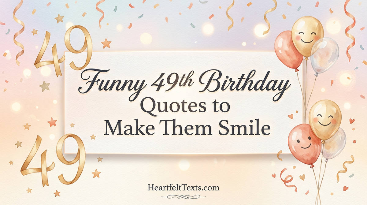 Funny 49th Birthday Quotes to Make Them Smile