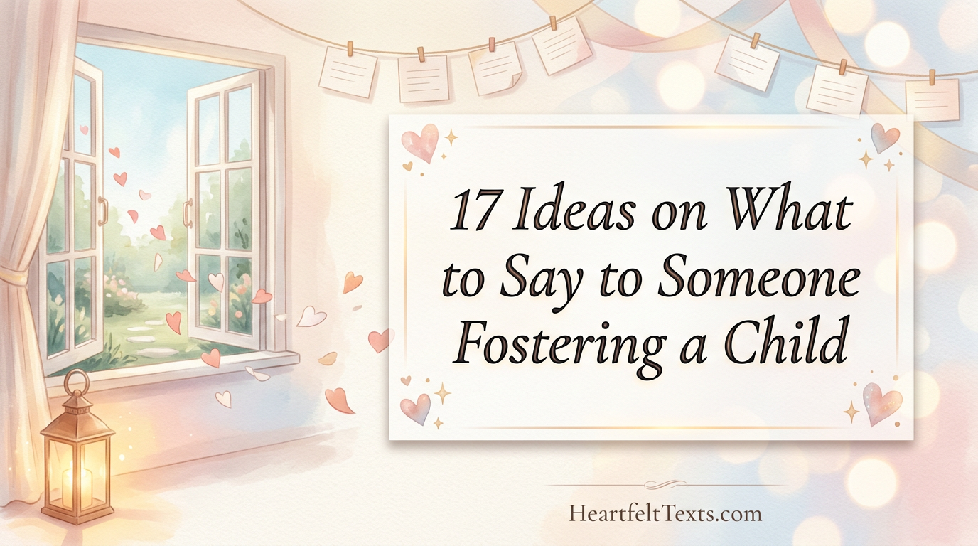 17 Ideas on What to Say to Someone Fostering a Child