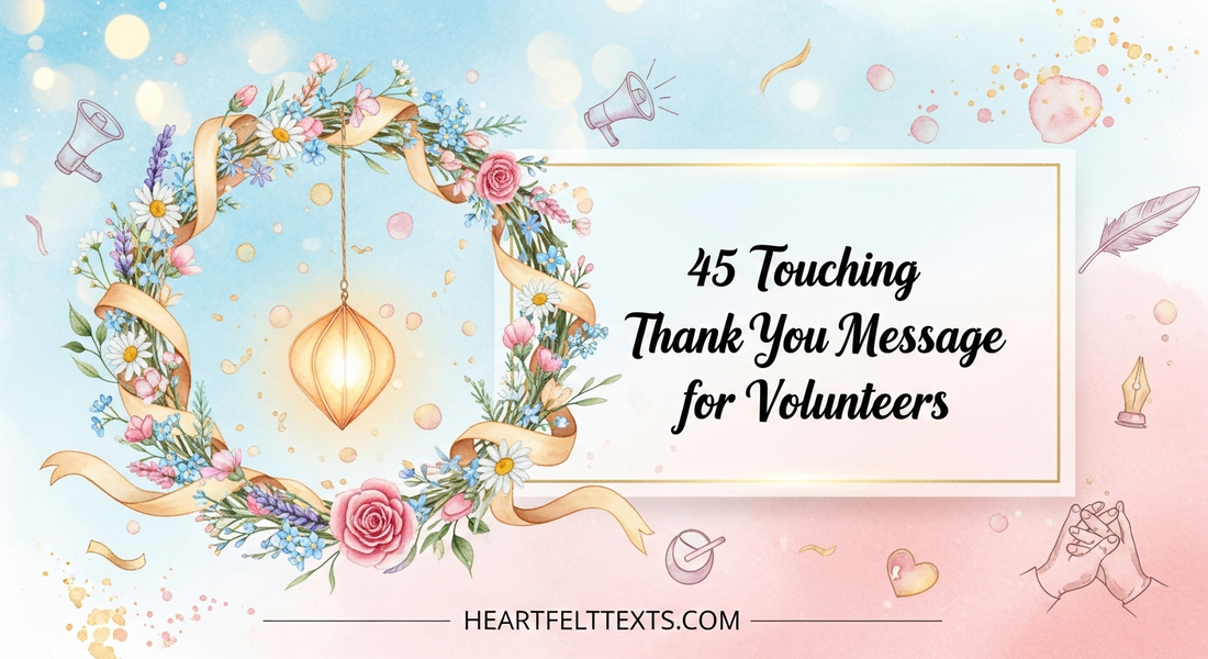 45 Touching Thank You Message for Volunteers