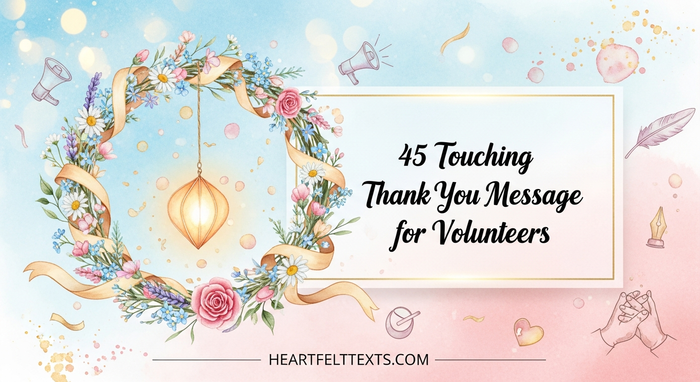 45 Touching Thank You Message for Volunteers